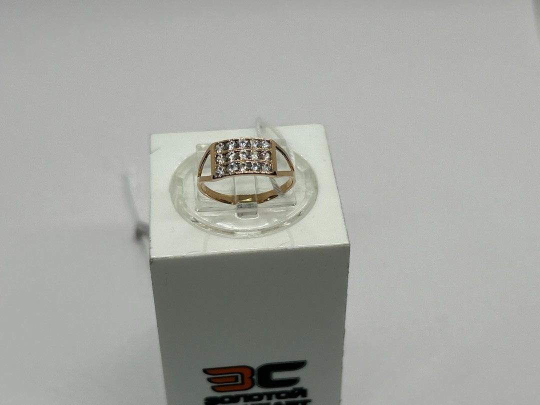 КОЛЬЦО С КАМНЯМИ (Au 585)