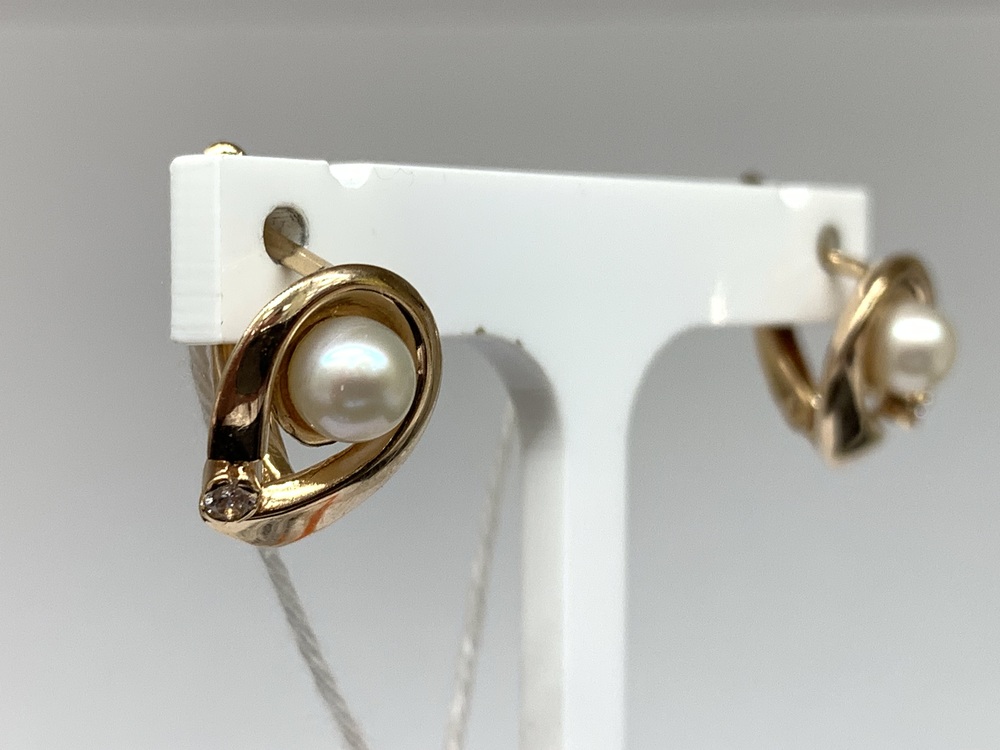 СКМИ585 СЕРЬГИ С КАМНЯМИ (Au 585)