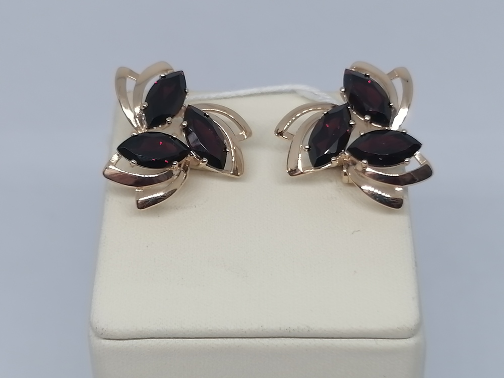 СКМИ585 СЕРЬГИ С КАМНЯМИ (Au 585)