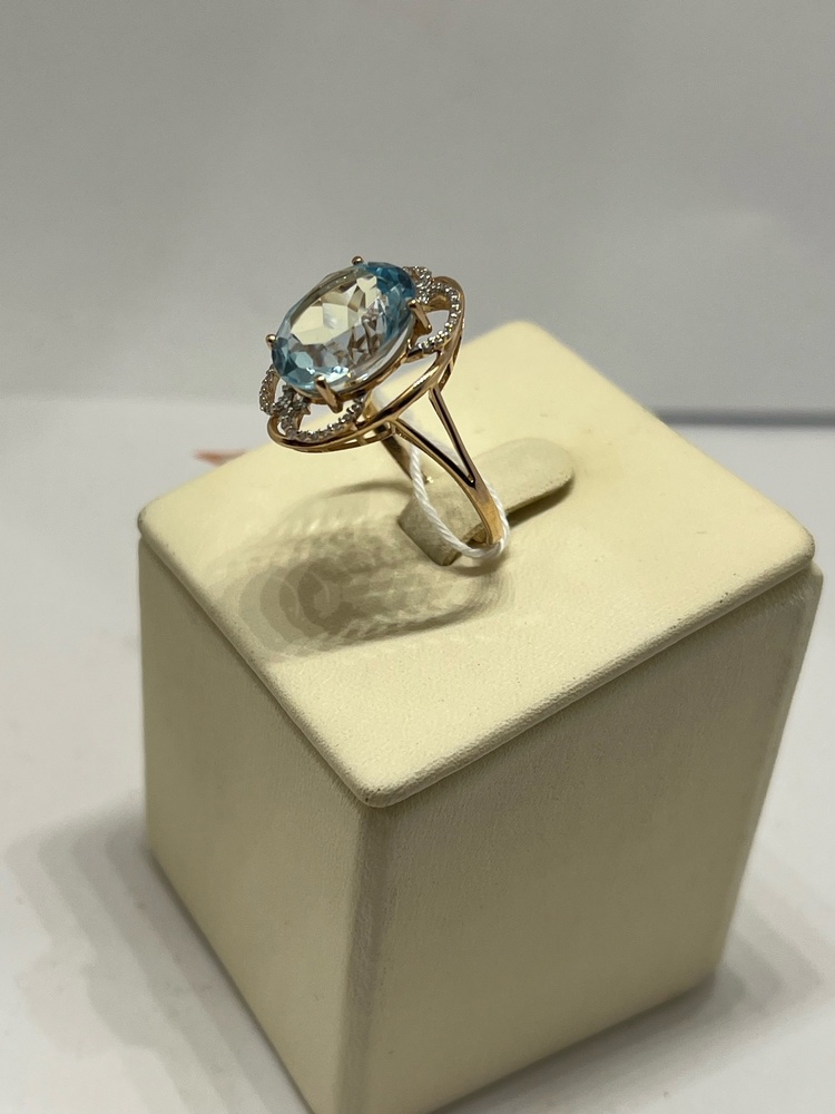 КОЛЬЦО С КАМНЯМИ (Au 585)