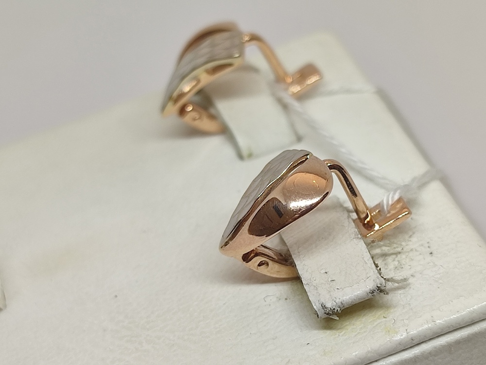 СБКМ585 СЕРЬГИ БЕЗ КАМНЯ (Au 585)