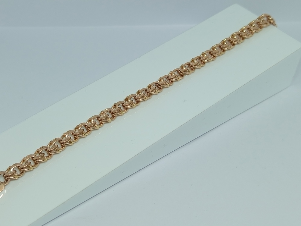 БЛБ585 БРАСЛЕТ ПОЛНОВЕСНЫЙ Бисмарк (Au 585)