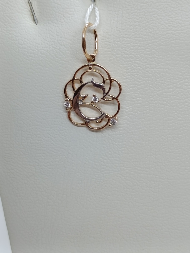 ПОДВЕСКА БУКВА С Au 585