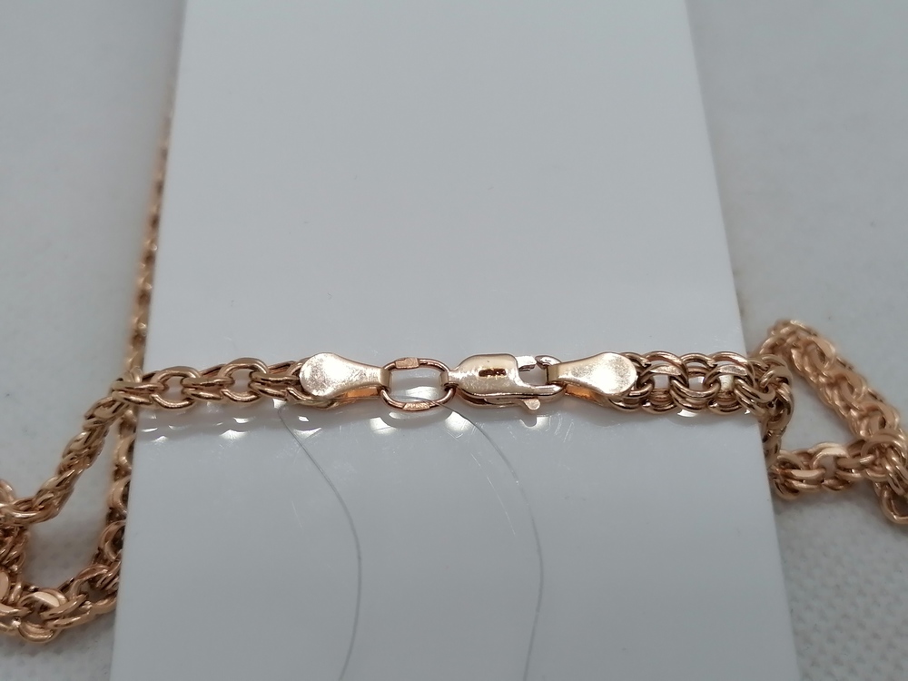 8080200П-45 ЦЕПЬ ПУСТОТЕЛАЯ Бисмарк (Au 585)