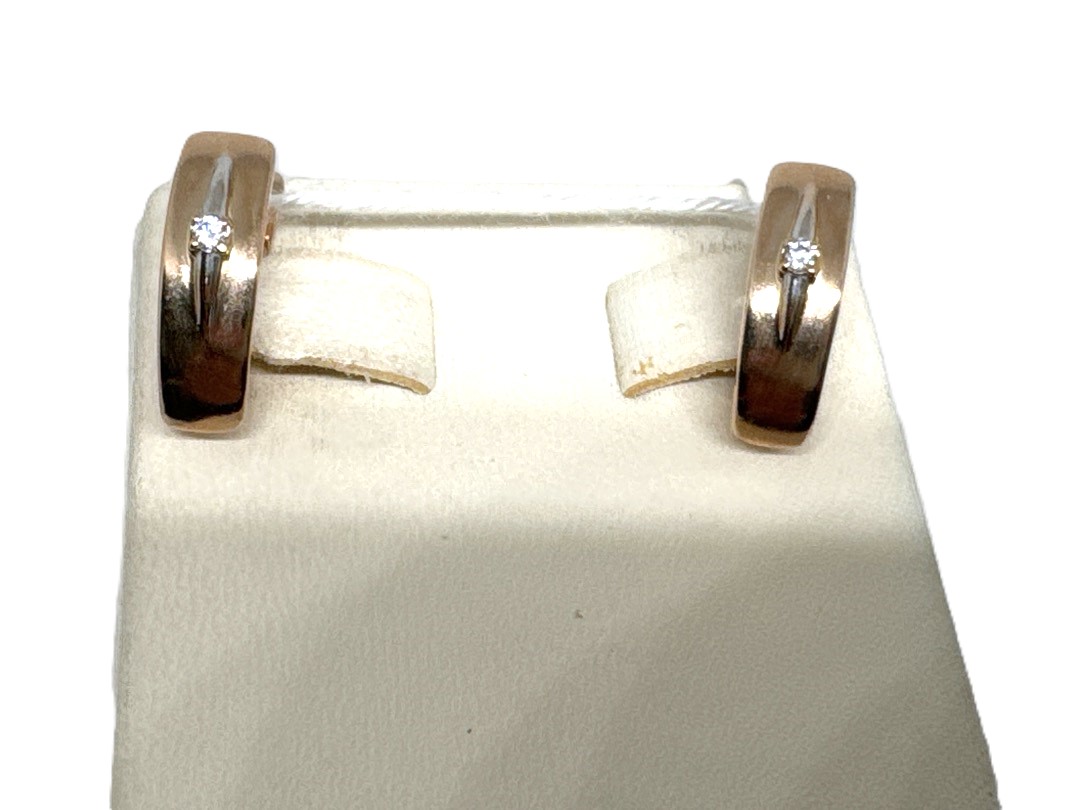 СЕРЬГИ С КАМНЕМ (Au 585)