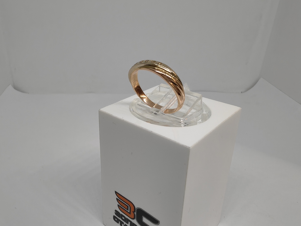 КОЛЬЦО С КАМНЯМИ (Au 585)