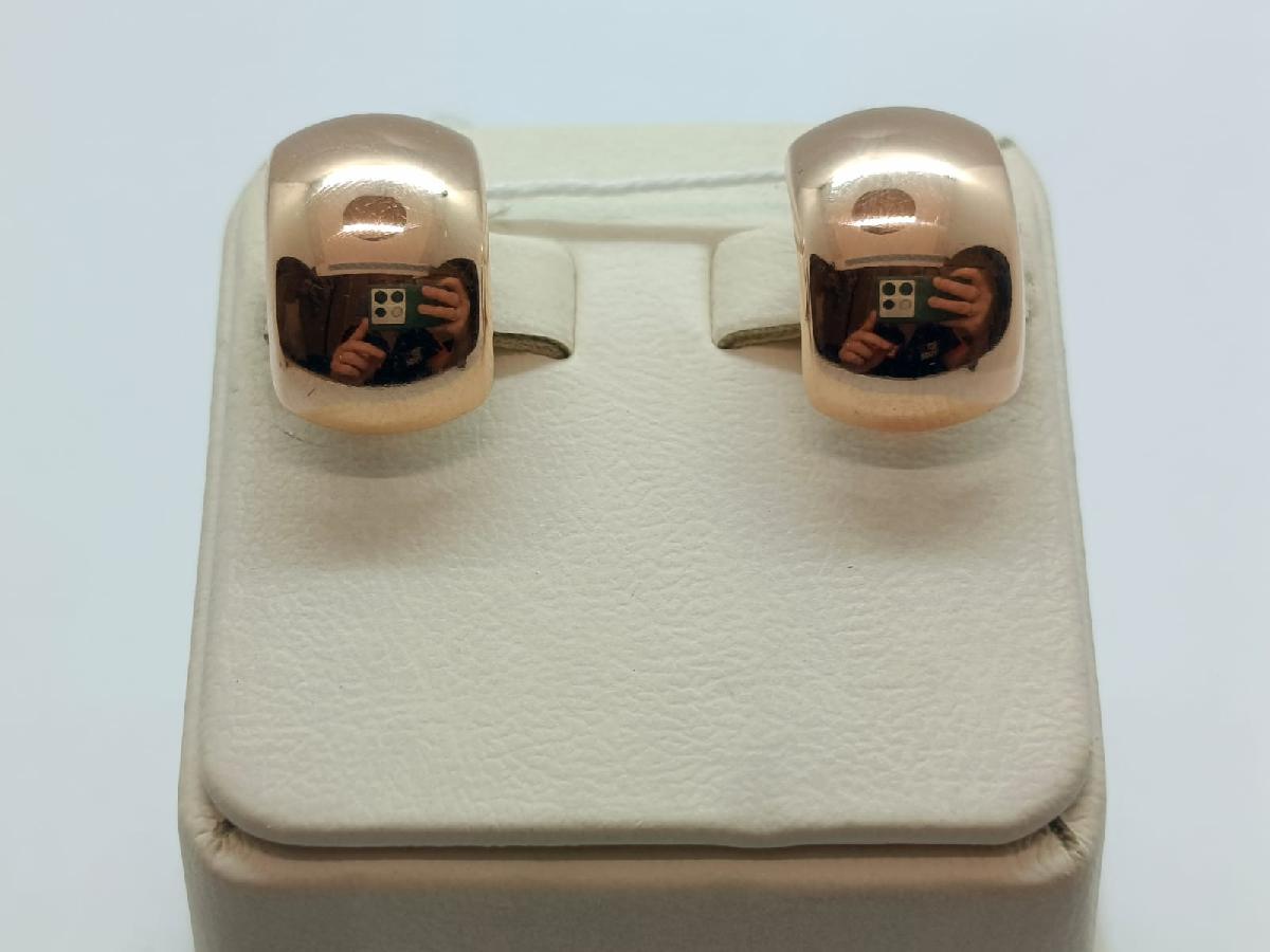 СБКМ585 СЕРЬГИ БЕЗ КАМНЯ (Au 585)