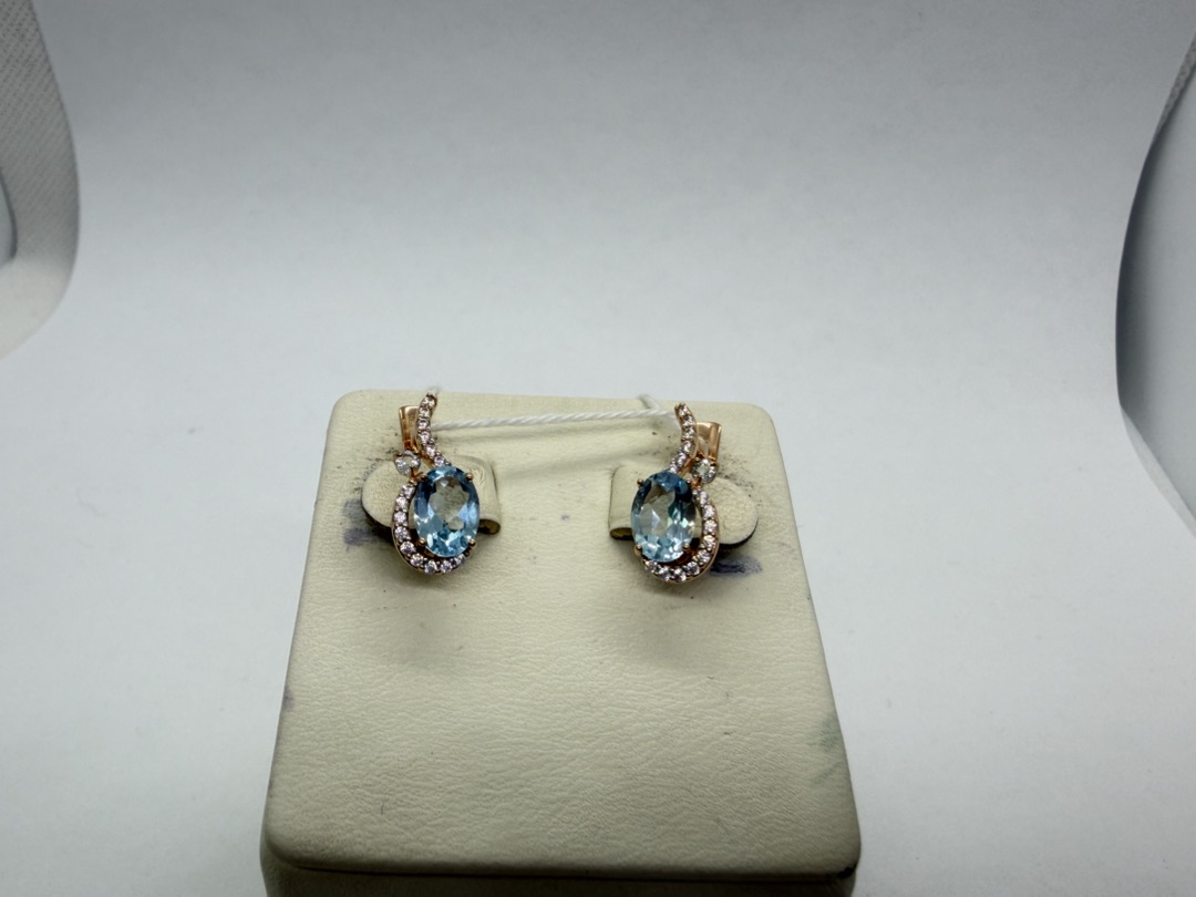 СЕРЬГИ С КАМНЯМИ (Au 585)