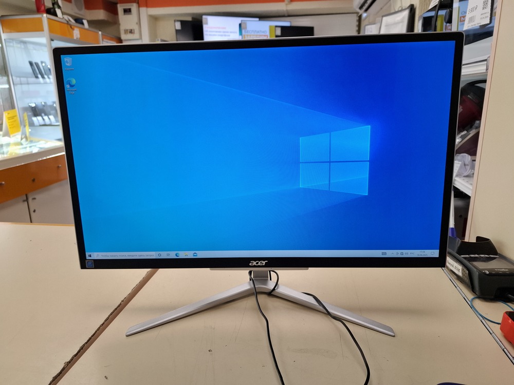 Моноблок ACER Aspire C22-820; Pentium Silver J5040, Intel UHD Graphics 605, 4 Гб, Нет, 1 Tb