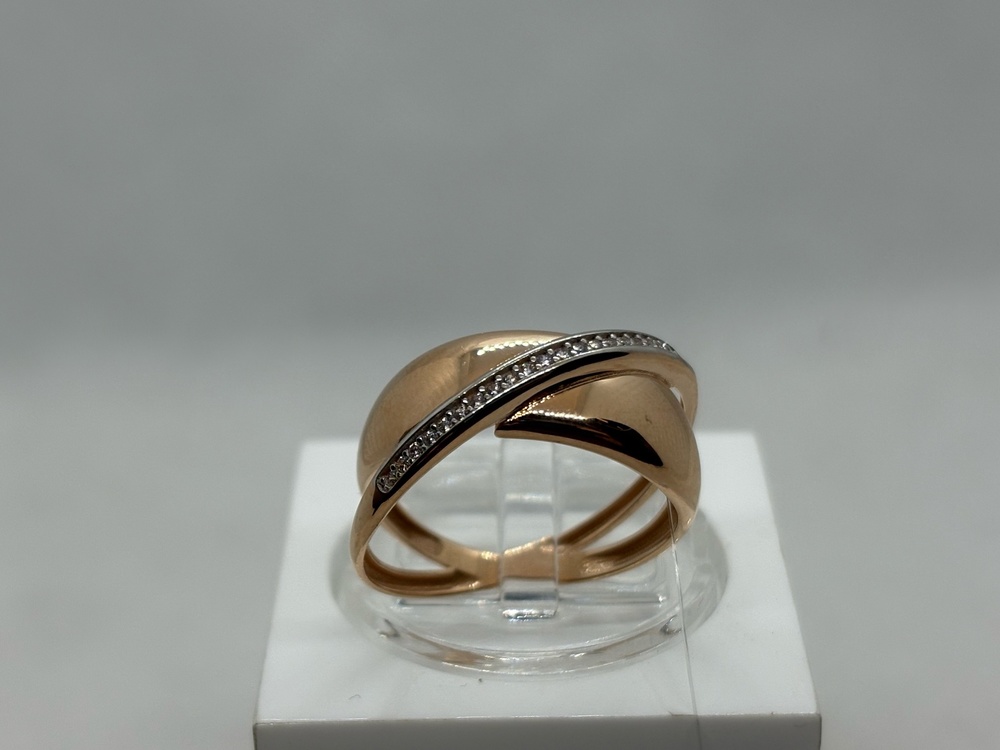 КОЛЬЦО С КАМНЯМИ (Au 585)