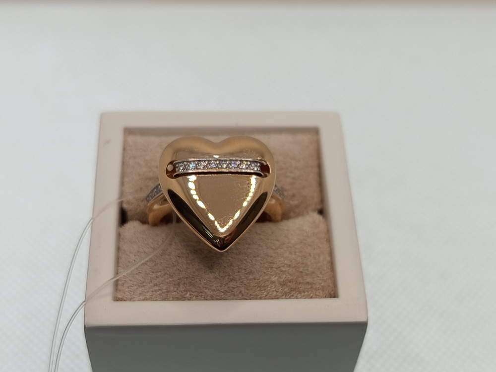 КОЛЬЦО С КАМНЯМИ (Au 585)