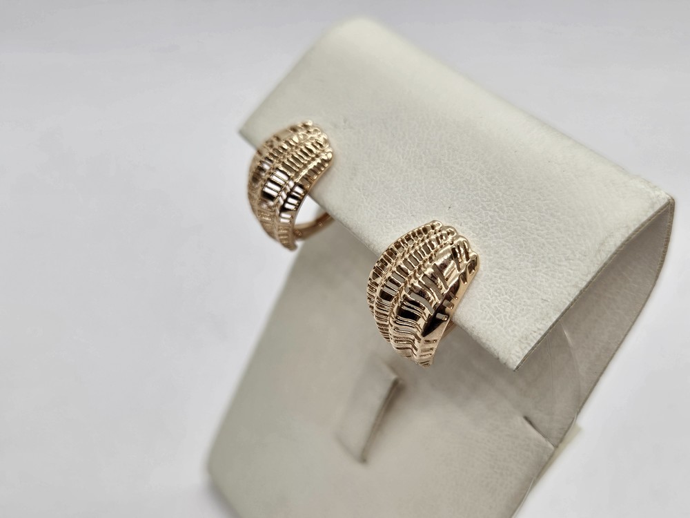 СЕРЬГИ БЕЗ КАМНЯ (Au 585)