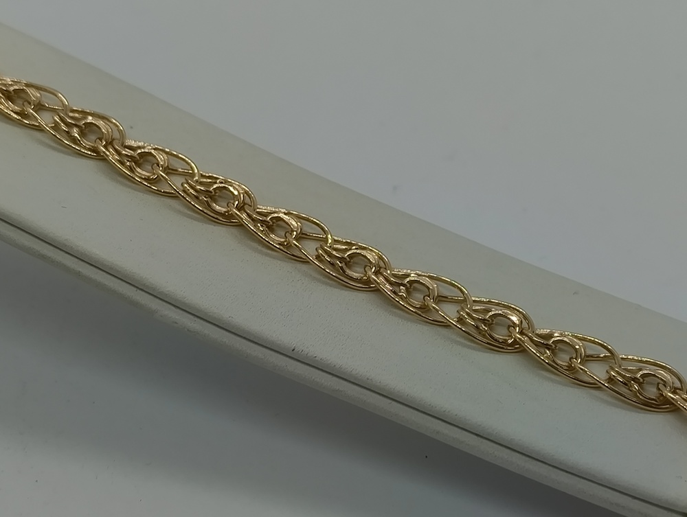 БРАСЛЕТ ПУСТОТЕЛЫЙ Нона бисмарк (Au 585)