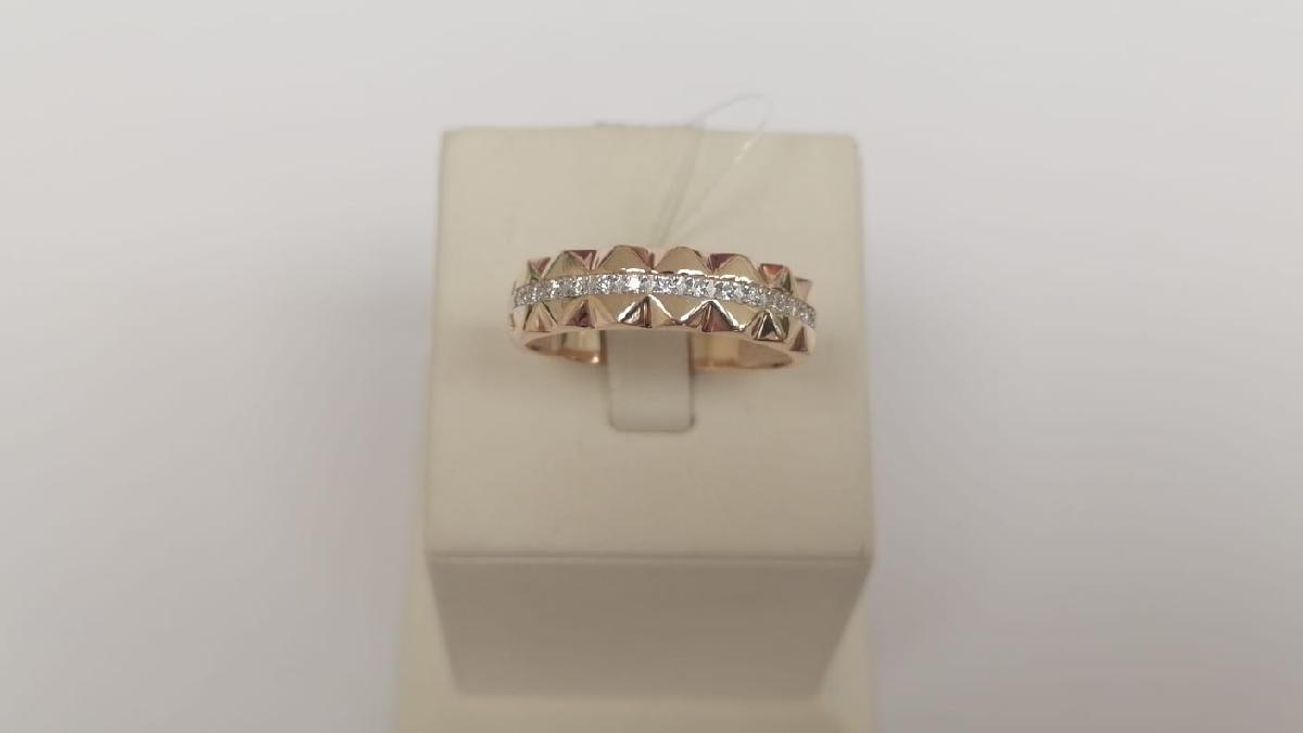 КОЛЬЦО С КАМНЯМИ (Au 585)