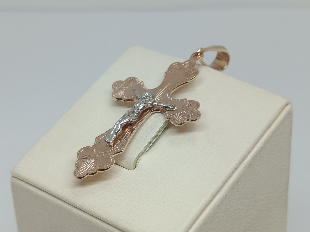 ПОДВЕСКА КРЕСТ без камня (Au 585)