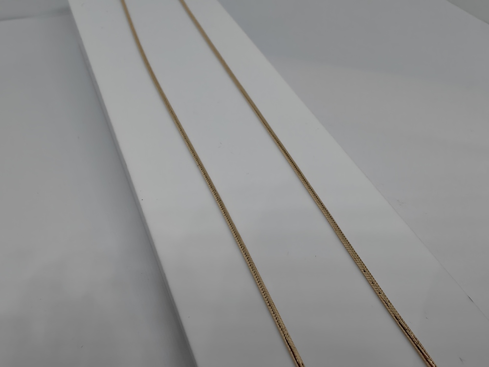 НЦ 12-078 ЦЕПЬ ПОЛНОВЕСНАЯ Жгут(снейк) (Au 585)