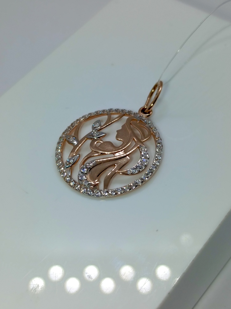 ПОДВЕСКА ЗНАК ЗОДИАКА ДЕВА (Au 585)