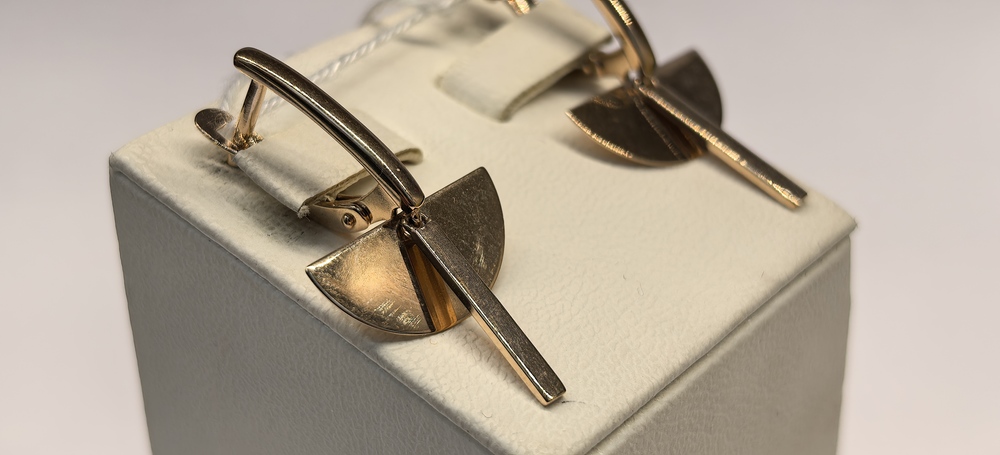 СЕРЬГИ БЕЗ КАМНЯ (Au 585)