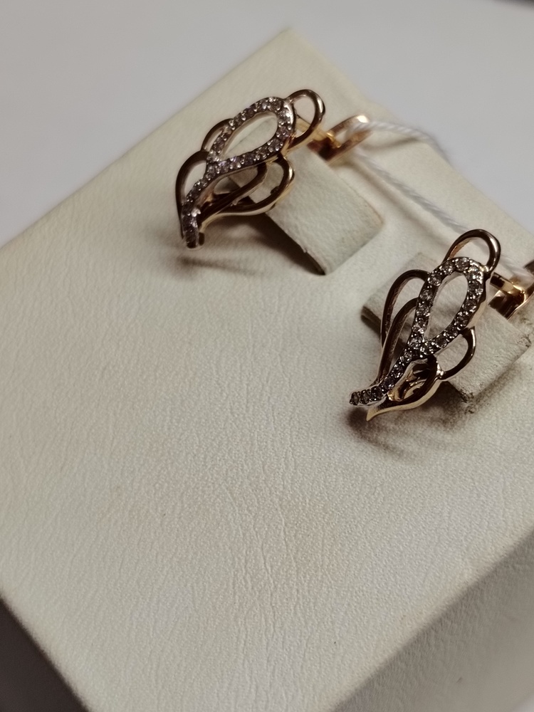 СКМИ585 СЕРЬГИ С КАМНЯМИ (Au 585)