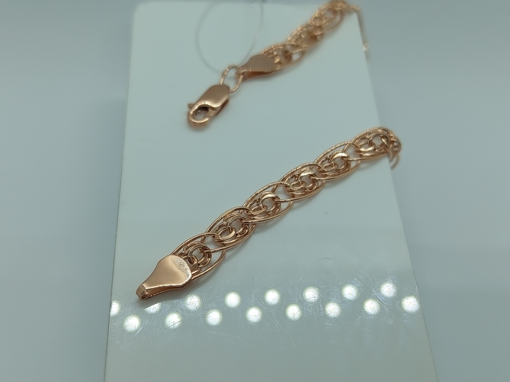 БРАСЛЕТ ПУСТОТЕЛЫЙ Нона бисмарк (Au 585)