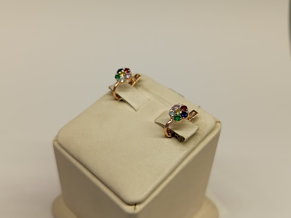 СЕРЬГИ С КАМНЯМИ (Au 585)