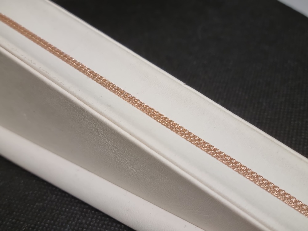 ЦЕПЬ ПОЛНОВЕСНАЯ Ромб двойной (Au 585)