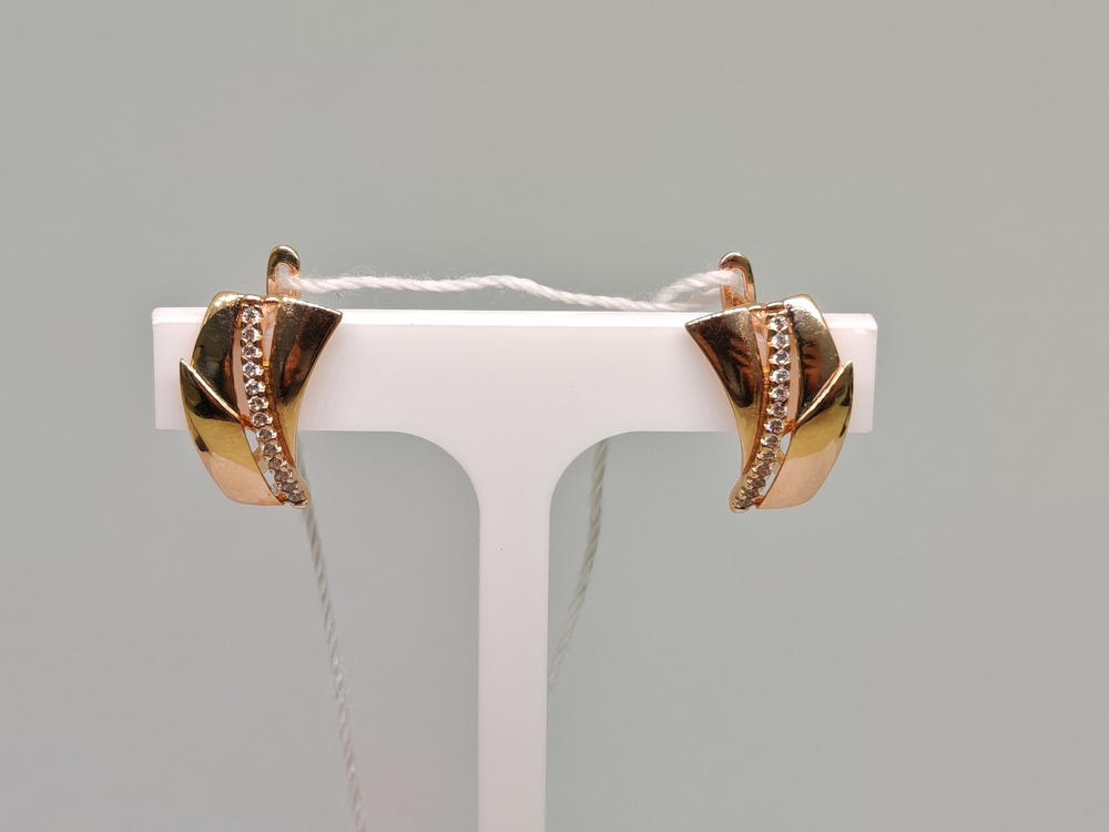 СКМИ585 СЕРЬГИ С КАМНЯМИ (Au 585)