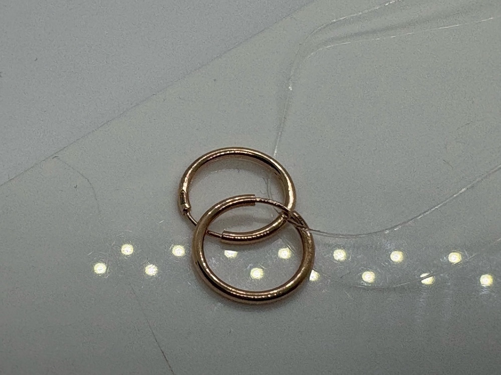 СЕРЬГИ КОНГО без камня (Au 585)