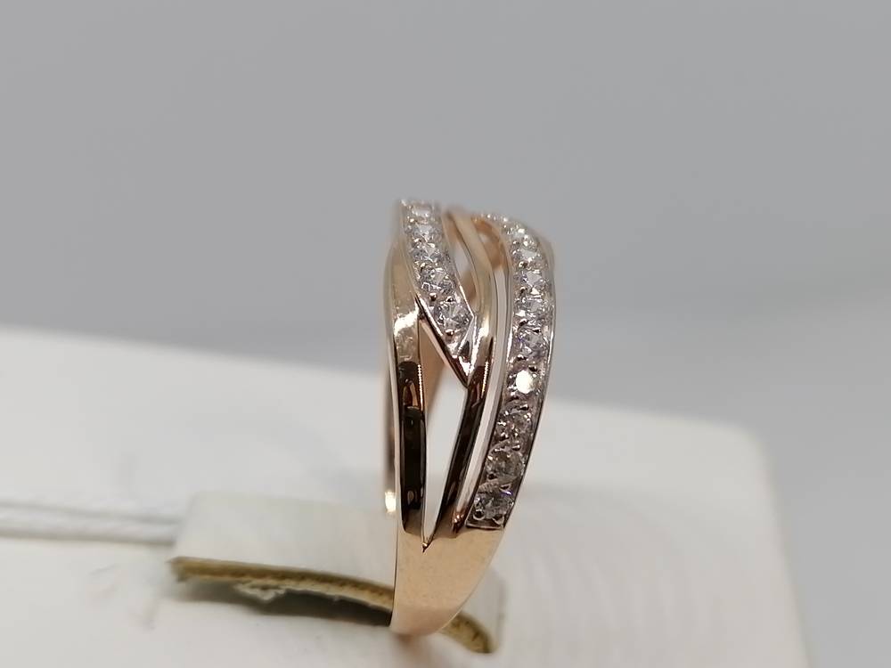 КОЛКМИ585 КОЛЬЦО С КАМНЯМИ (Au 585)