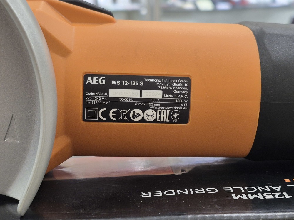 Угловая шлифмашина AEG WS12-125S