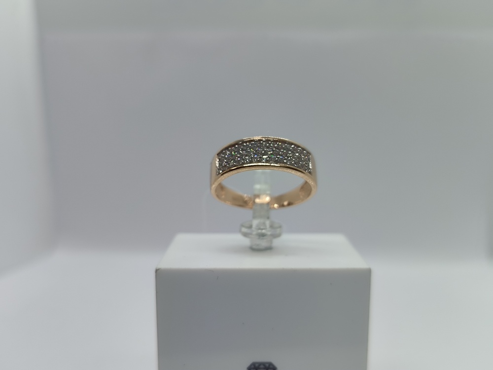 КОЛЬЦО С КАМНЯМИ (Au 585)