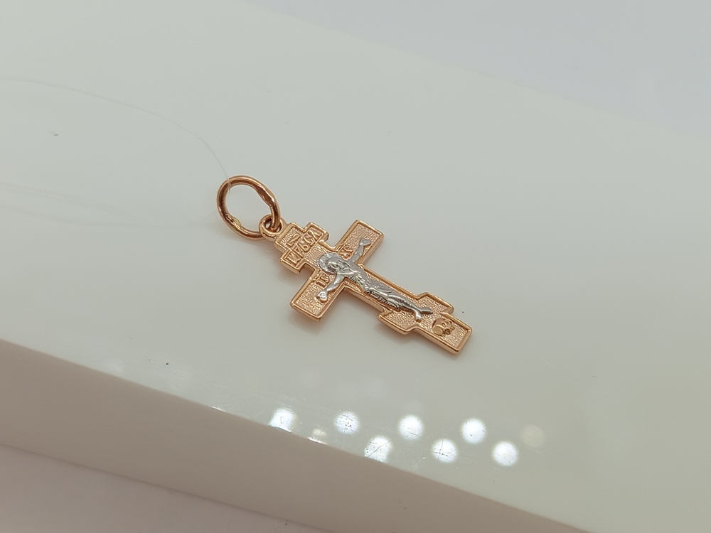 ПОДВЕСКА КРЕСТ без камня (Au 585)