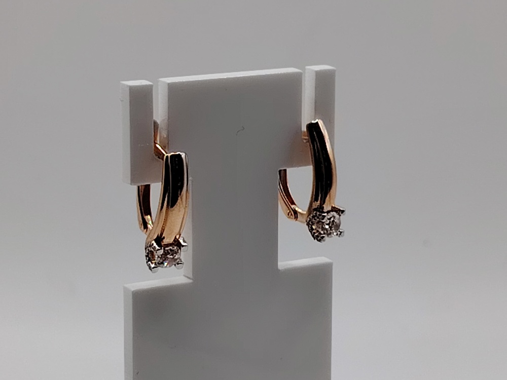 СЕРЬГИ С КАМНЯМИ (Au 585)