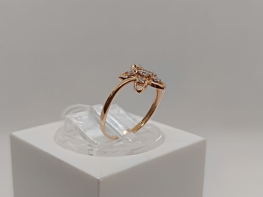 КОЛЬЦО С КАМНЯМИ (Au 585)