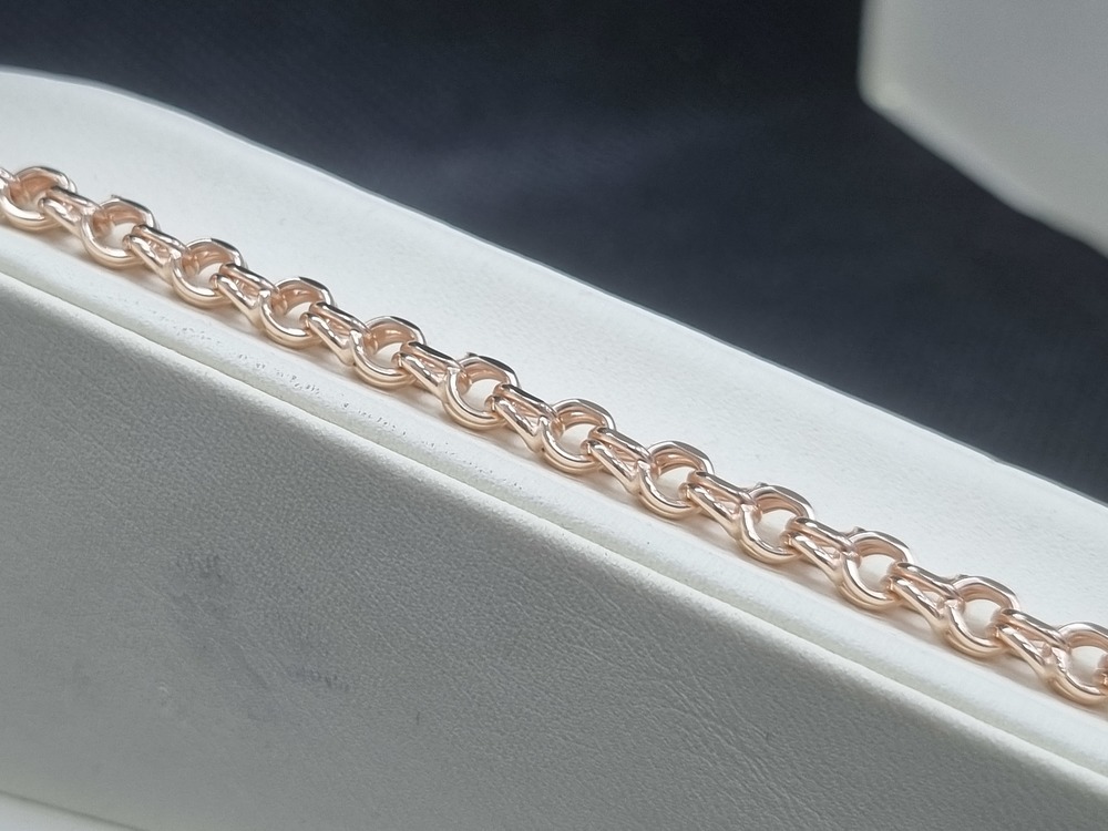 БРАСЛЕТ ПУСТОТЕЛЫЙ Бисмарк (Au 585)