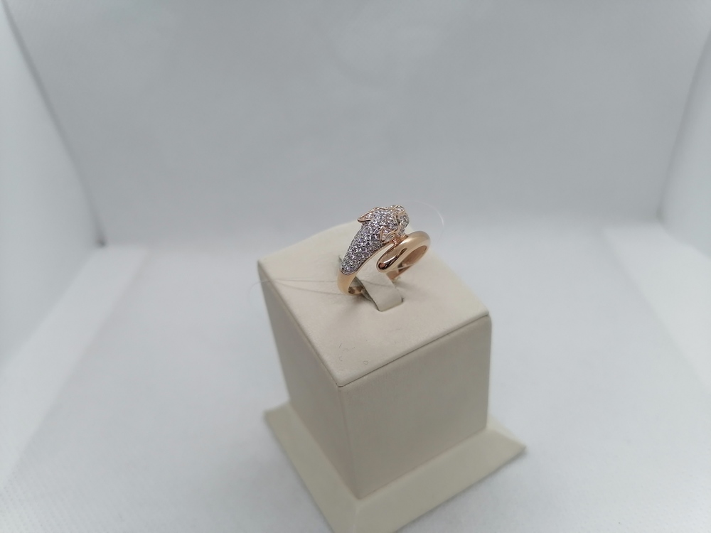 КОЛЬЦО С КАМНЯМИ (Au 585)