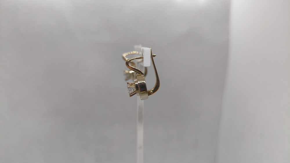 СКМИ585 СЕРЬГИ С КАМНЯМИ (Au 585)