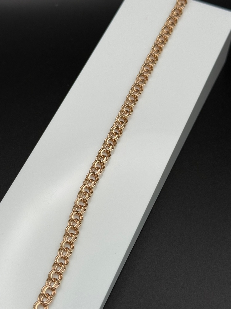 БЛБ585 БРАСЛЕТ ПОЛНОВЕСНЫЙ Бисмарк (Au 585)