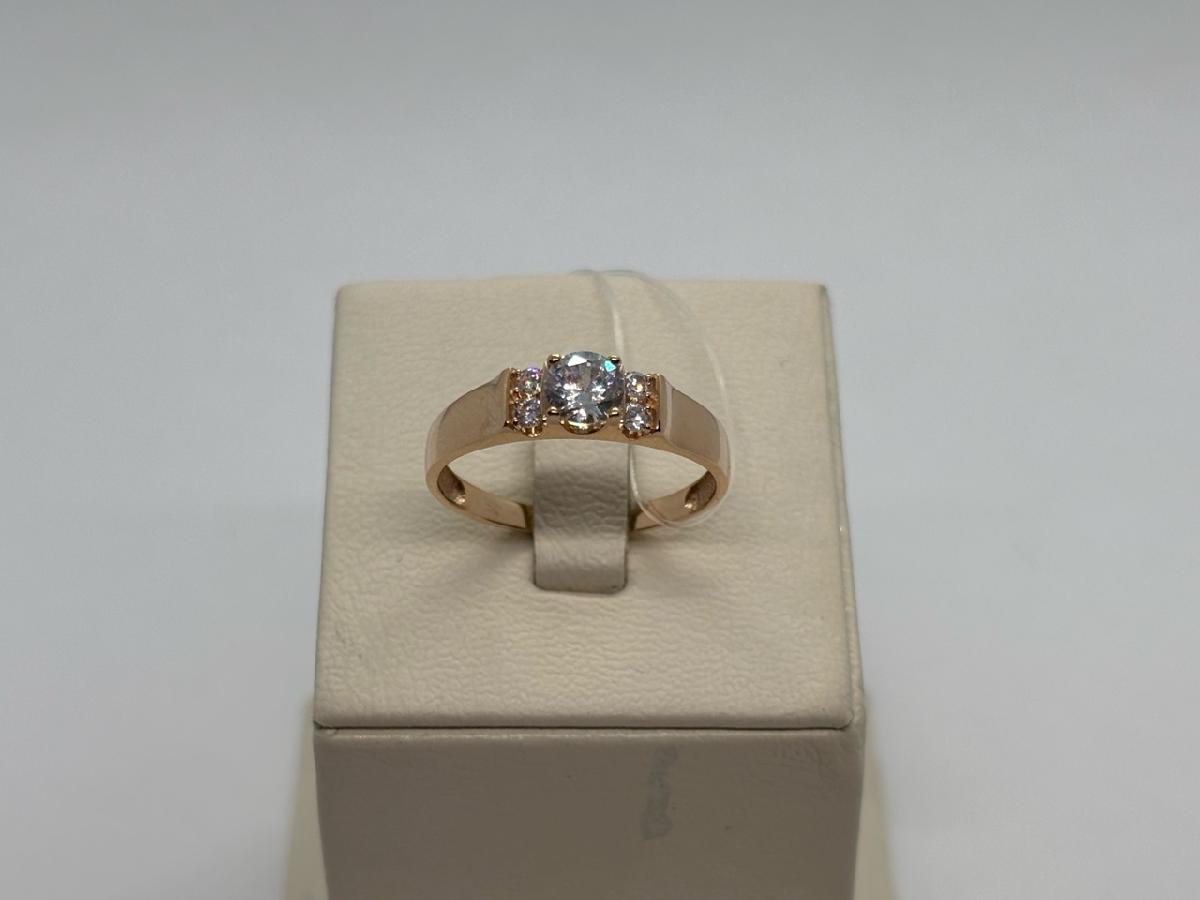 КОЛЬЦО С КАМНЯМИ (Au 585)