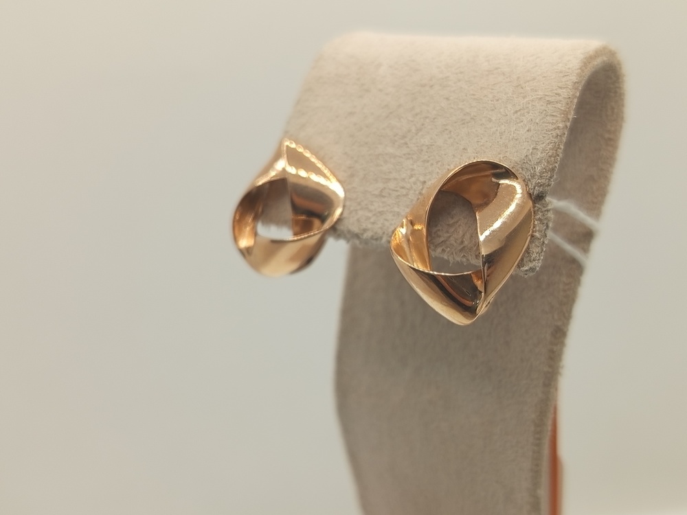 СБКМ585 СЕРЬГИ БЕЗ КАМНЯ (Au 585)