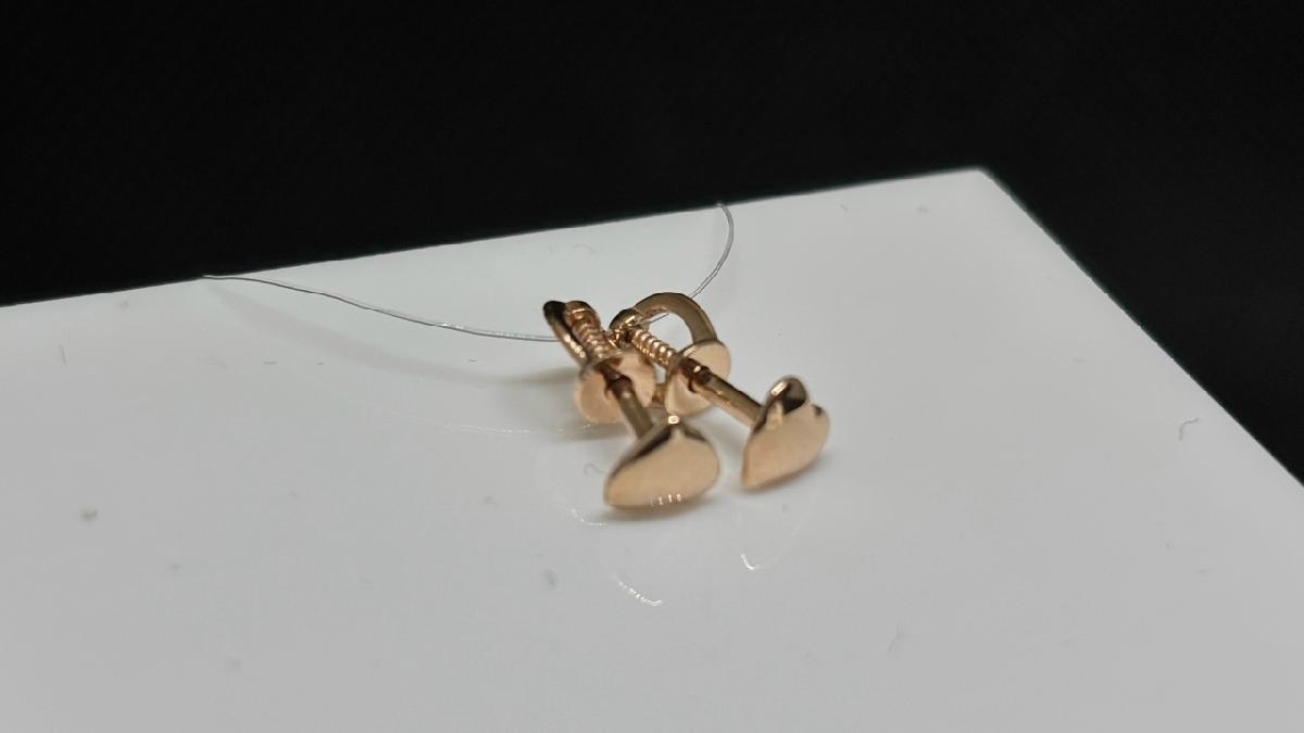 СЕРЬГИ ПУСЕТЫ без камня (Au 585)