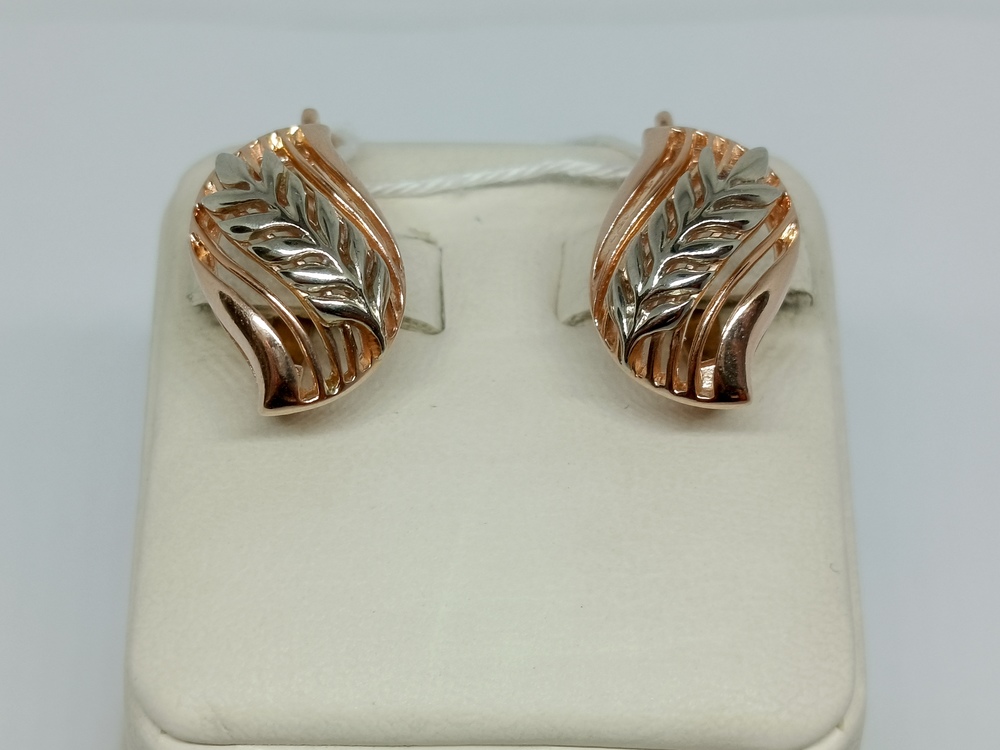 СБКМ583 СЕРЬГИ БЕЗ КАМНЯ (Au 583)