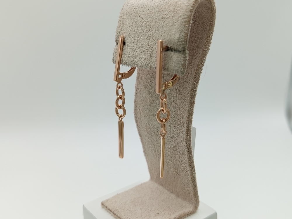 СЕРЬГИ серьга без камня (Au 585)