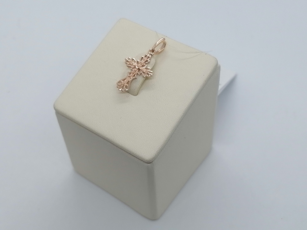 ПОДВЕСКА КРЕСТ без камня (Au 585)