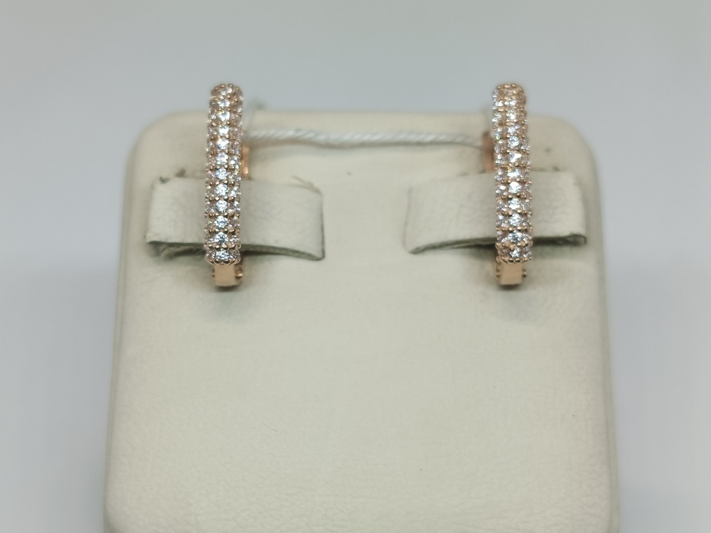 СКМИ585 СЕРЬГИ С КАМНЯМИ (Au 585)