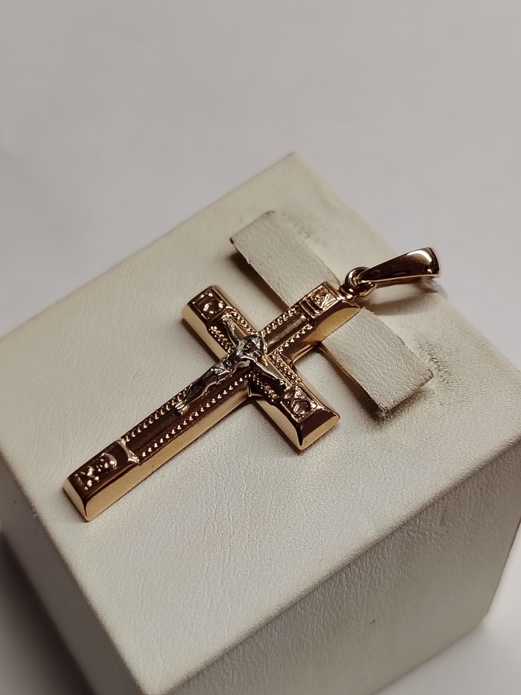 ПОДВЕСКА КРЕСТ БЕЗ КАМНЯ (Au 585)