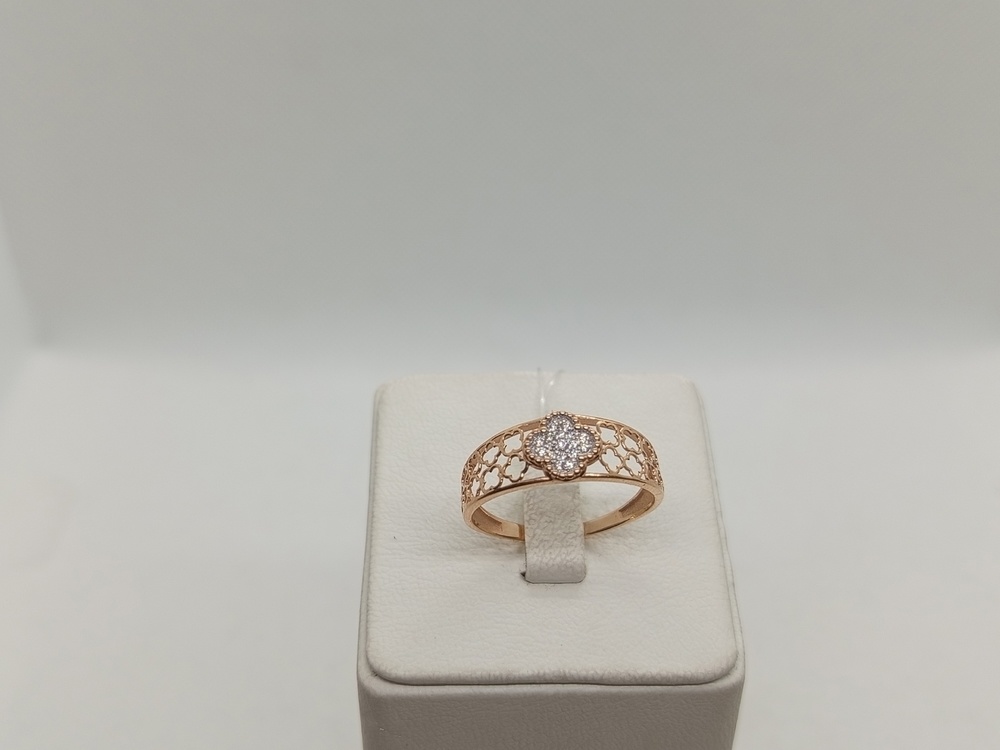 КОЛЬЦО С КАМНЯМИ (Au 585)