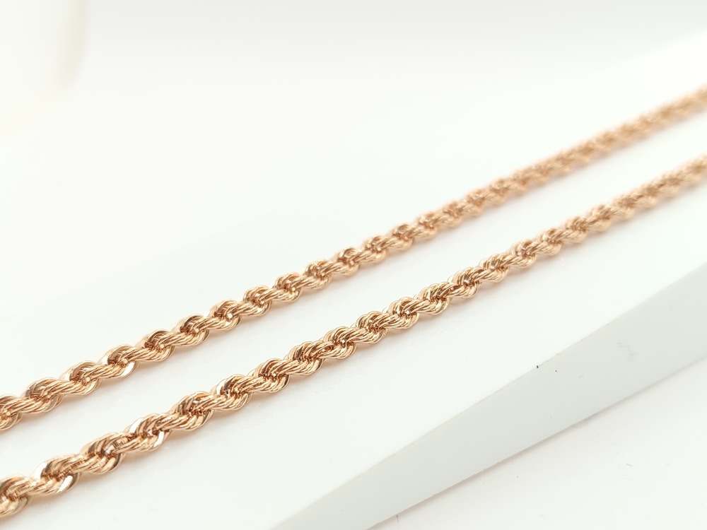 ЦЕПЬ ПУСТОТЕЛАЯ Веревка (Au 585)