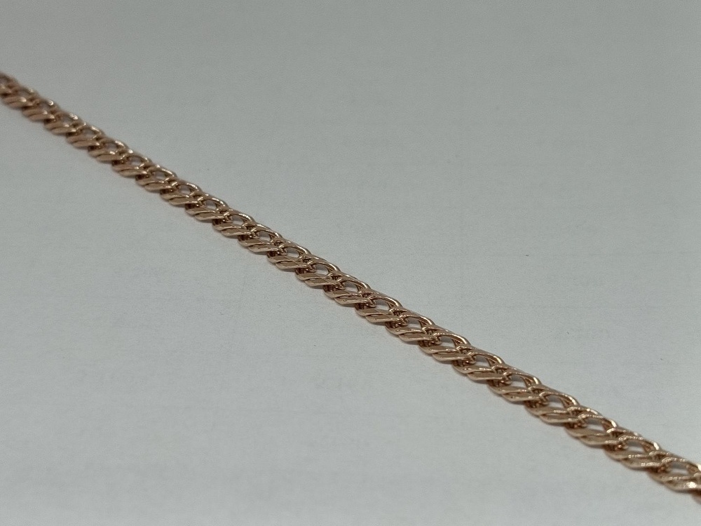 БРАСЛЕТ ПОЛНОВЕСНЫЙ Ромб двойной Au 585