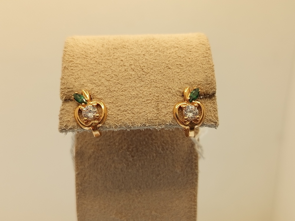 СКМИ585 СЕРЬГИ С КАМНЯМИ (Au 585)